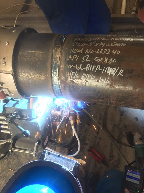 熊谷自动焊机在阿布扎比石油管道建设应用