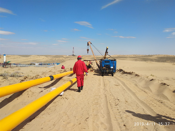 熊谷柴油发电电焊机在新疆克拉玛依油区工程建设