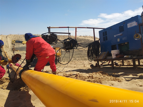 熊谷柴油发电焊机在新疆克拉玛依油区工程建设