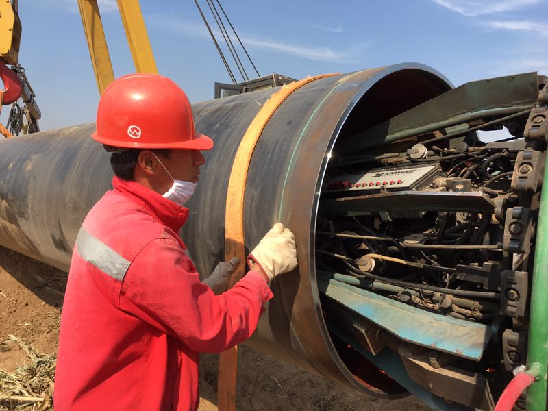 熊谷管道全自动焊接设备鄂安沧七标施工现场